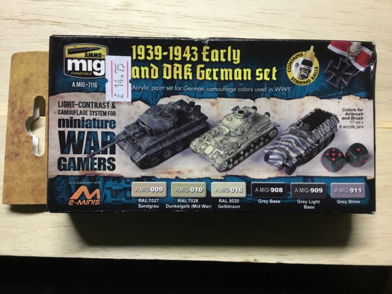 Mig Ammo  1939-1943 EARLY AND DAK GERMAN SET #7116