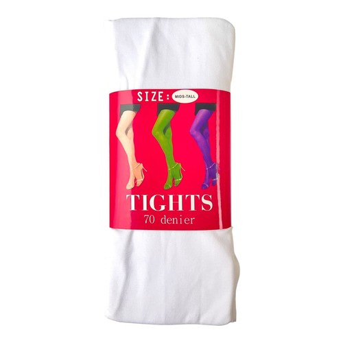 80s 70s Disco Opaque Womens Pantyhose Stockings Hosiery Tights 70 Denier - Picture 11 of 20