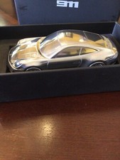 Porsche 911 992 Carrera Aluminum Billet Chrome model scale 1:43 Paperweight