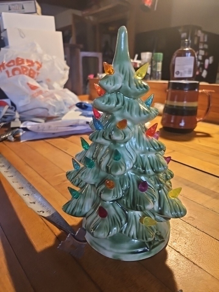 Vintage Retro Holland Mold Christmas Tree 9" Tall No Base Unusual Rare
