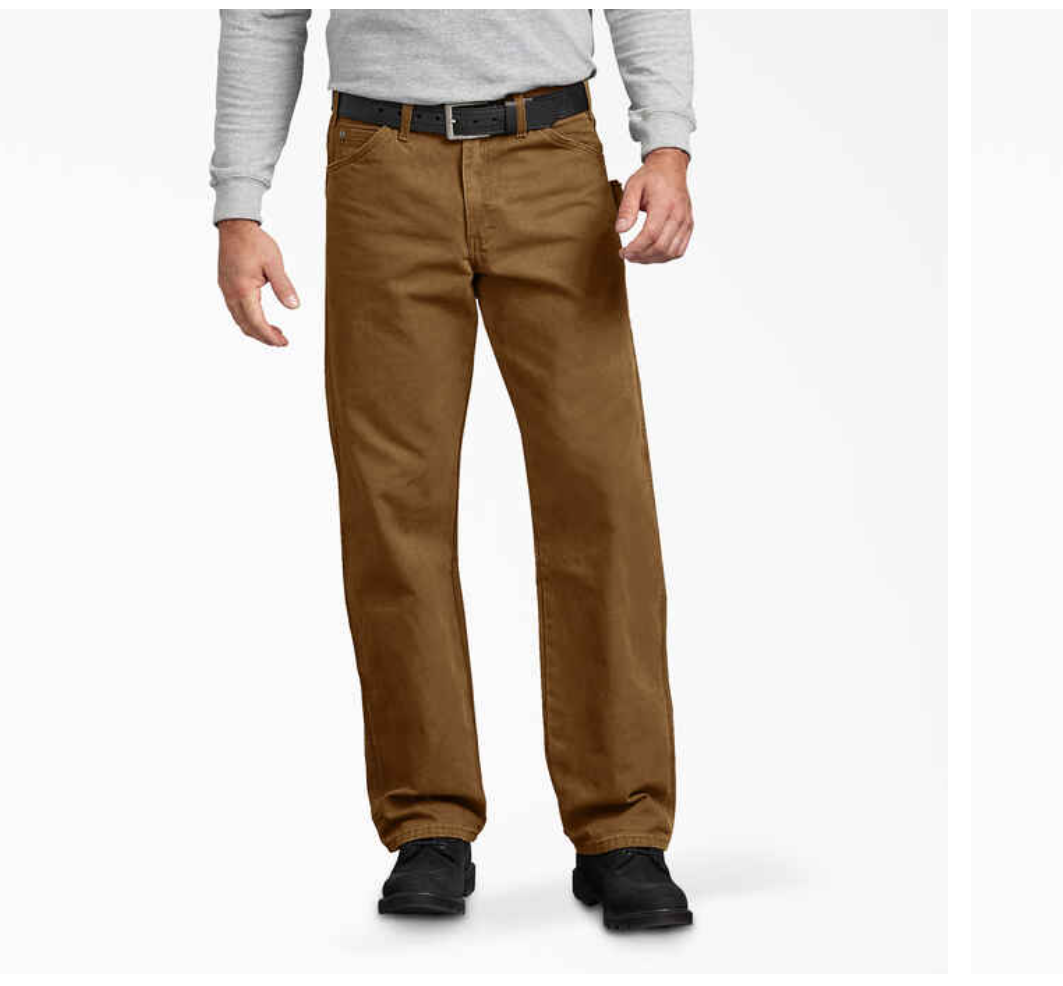 Dickies Mens Duck Carpenter Relaxed Fit Flex Work Jeans Pants 32x30 eBay