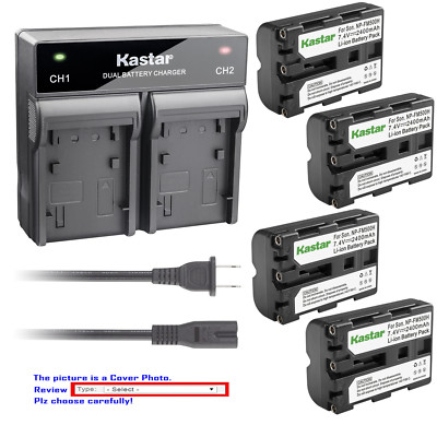 Kastar Battery AC Rapid Charger for Sony NP-FM500H & DSLR-A550 Alpha A550 Camera