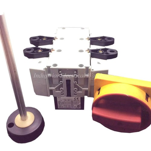 Interruptor de desconexión de motor de altavoz + zapata 315A montaje frontal 3P LA7-315-1753 encendido/apagado - Imagen 3 de 8