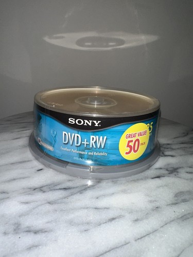 Sony 1-4x DVD+RW 4,7GB 120 Minuten 25er Pack *NEU VERSIEGELT"