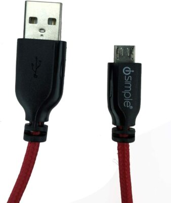 iSimple IS9322RB 1m/3.3ft USB to Micro-USB Cable - Red