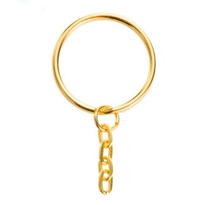 Black 25mm 30Packs Round Metal Split Ring for Household Car Keys Organization and Craft Making Key Rings
