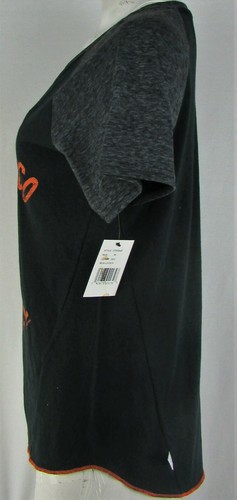 San Francisco Giants MLB Touch Women's Black Jewel Logo Baseball Tee - Picture 2 of 5