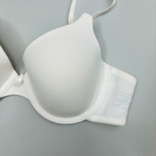 Maidenform T-Shirt Bra 36B Underwire White Satin Padded Lined Cups 08262 - 第 3/8 張圖片