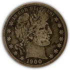 1900-S Barber Half Dollar Choice Fine F+/VF Coin #6980