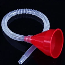 Car Motorcycle Truck Fuel Tank Pour Oil Tool Petrol Filling Funnel Soft Pipe