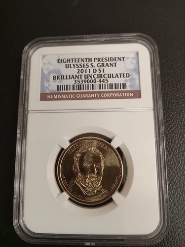 2011-D NGC Brilliant UNC Ulysses S. Grant Presidential Dollar $1 