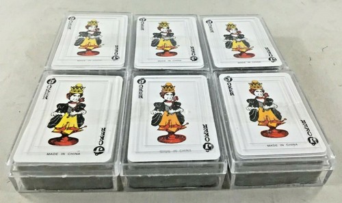 Mini cartes à jouer visage souriant neuf six ponts étui en plastique fête faveurs prix - Photo 2/6