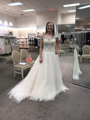 davids bridal wedding dress size 6 | eBay