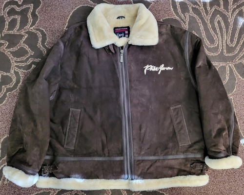 Phat Farm Men Vintage Brown Suede 