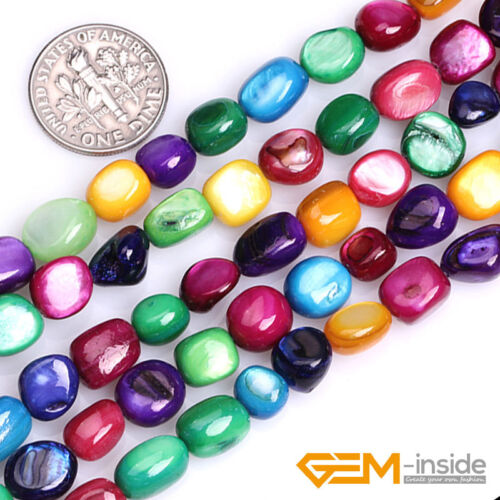 Colorful Shell MOP Chips Gemstone Loose Spacer Beads For Jewelry Making 15"& 34" - Foto 30 di 31