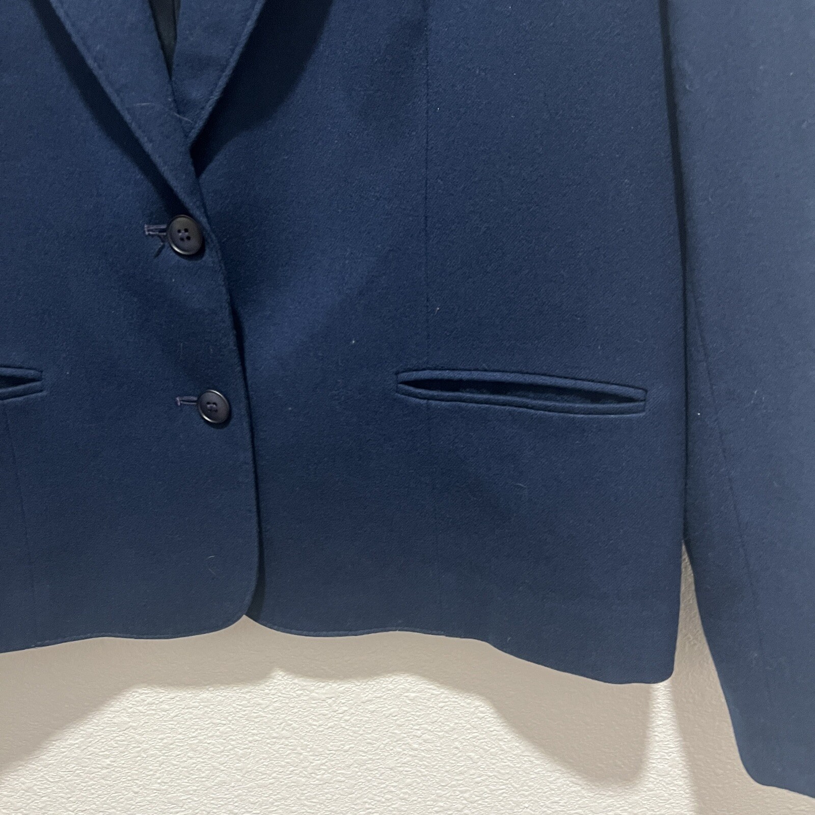 Pendleton Pure Virgin Wool Blazer Navy Womens Vin… - image 3