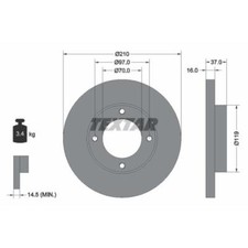 Disque de frein Daihatsu HIJET