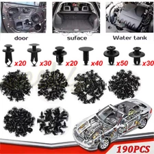 190X Bumper Clips Auto Car Hole Plastic Rivets Retainer Fender Push Pin Fastener