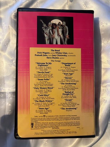 Vintage 90s Alice Cooper The Nightmare TV Special VHS Vincent Price RARE - Picture 3 of 4