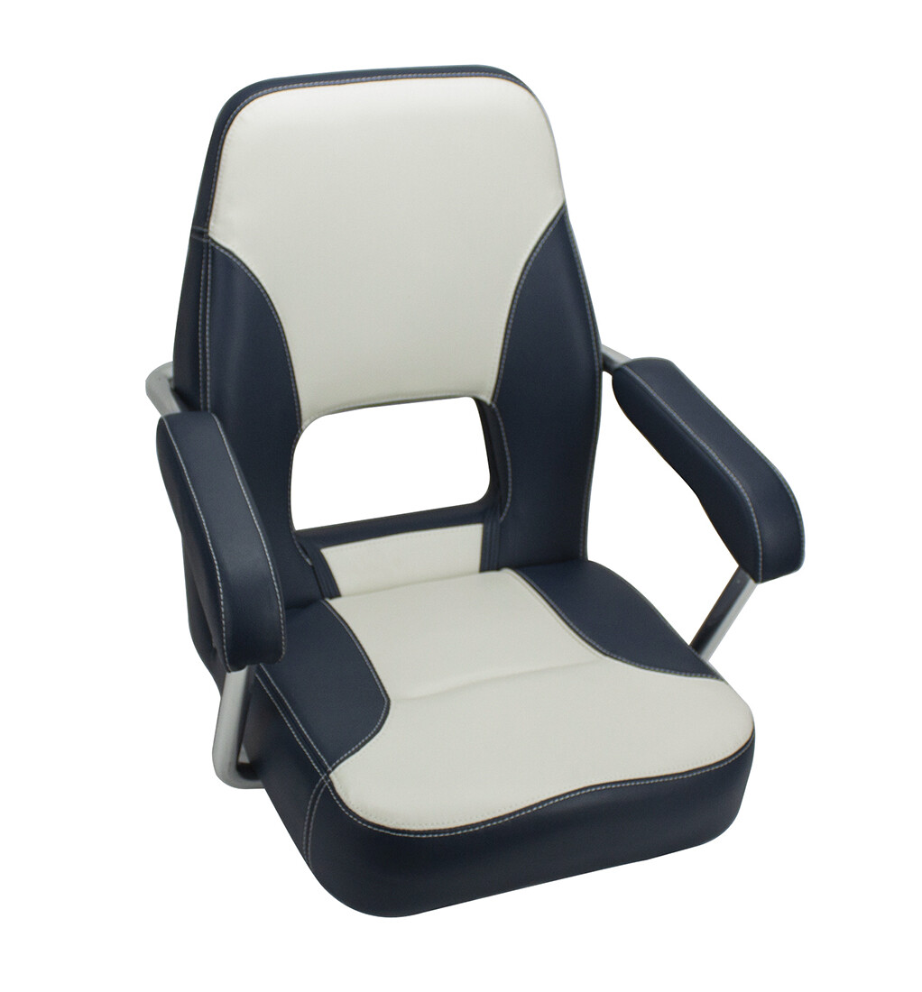 Bootssitz Aus Aluminium - Klappbarer Bootsstuhl Mit Hoher Rückenlehne