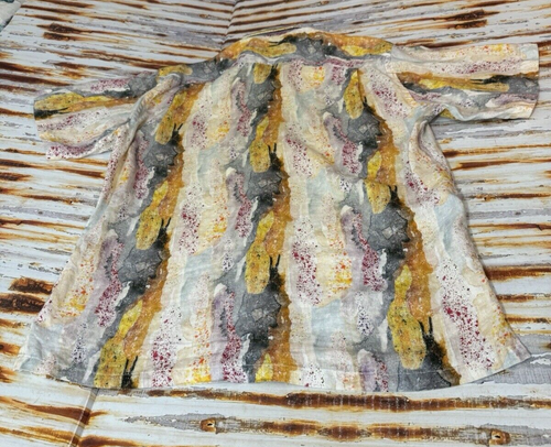 St. Croix Men’s Button Up Short Sleeve Size MEDIUM CHEST 49" 100% LINEN Read - Picture 6 of 7