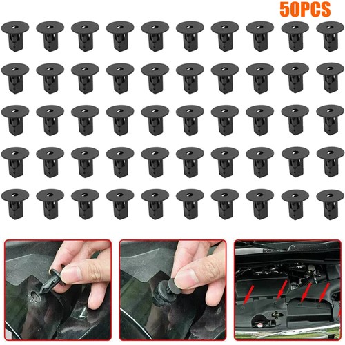 50PCS Screw Grommet Retainer, Fender Liner Wheelhouse Liner Clips, Nylon Nut