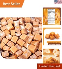 Rich and Creamy Vanilla Caramel Candy - 150 Count, Ideal for Gifting Snacking