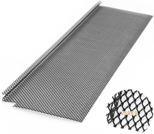 25 Pcs Lock in Gutter Guard 6 Inch X 75 Ft Stainless Steel Micro Mesh Leaf Gutte