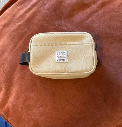 Filson x Alaska Airlines Empty Khaki Amenity Kit Bag