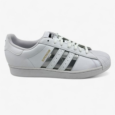 Adidas Superstar White Transparent Stripes Mens Size 13 Athletic Sneaker 