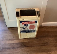 Vintage American AMOCO Metal Gas Service Station Island Paper Towel Dispenser