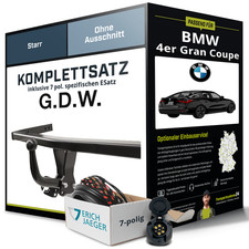 F�r BMW 4er Gran Coupe Typ G26 Anh�ngerkupplung starr +eSatz 7pol 07.21- NEU