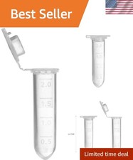 Set of 400 - 2 mL Plastic Vials with Accurate Measurement for Sample Retention