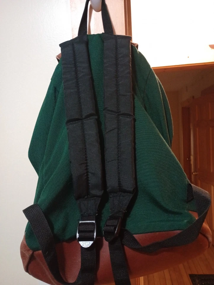 Vintage 90s Jansport USA Leather Bottom Backpack Aztec Southwestern Drawstring - Image 2 of 4