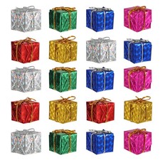 24 Pcs Christmas Tree Pendant Hanging Decoration Mini Small Ornaments for
