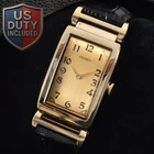 BOX "MINT" Seiko Nouveau 1220-5270 Gold Tank Quartz Mens Vintage Watch JAPAN