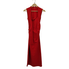 Quince Stretch Cotton Jersey Square Neck Ruched Midi Dress Chile Basic Sleeved S