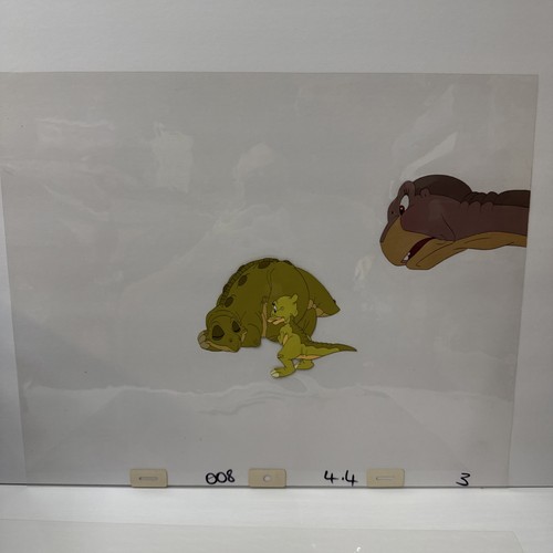 The Land Before Time 1988 Movie Art Animation Production Cel Littlefoot Spike - Picture 5 of 5