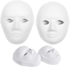Versatile 30 Pack Paper Mache Masks - Large Small Sizes for DIY Art Projects