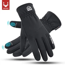 Winter Gloves Waterproof Thermal Touchscreen Fingers Anti-Slip Palm Warm Gloves