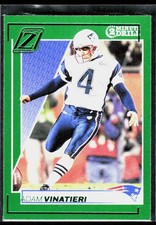 Adam Vinatieri 2024 Panini Zenith Two Minute Drill #68 New England Patriots