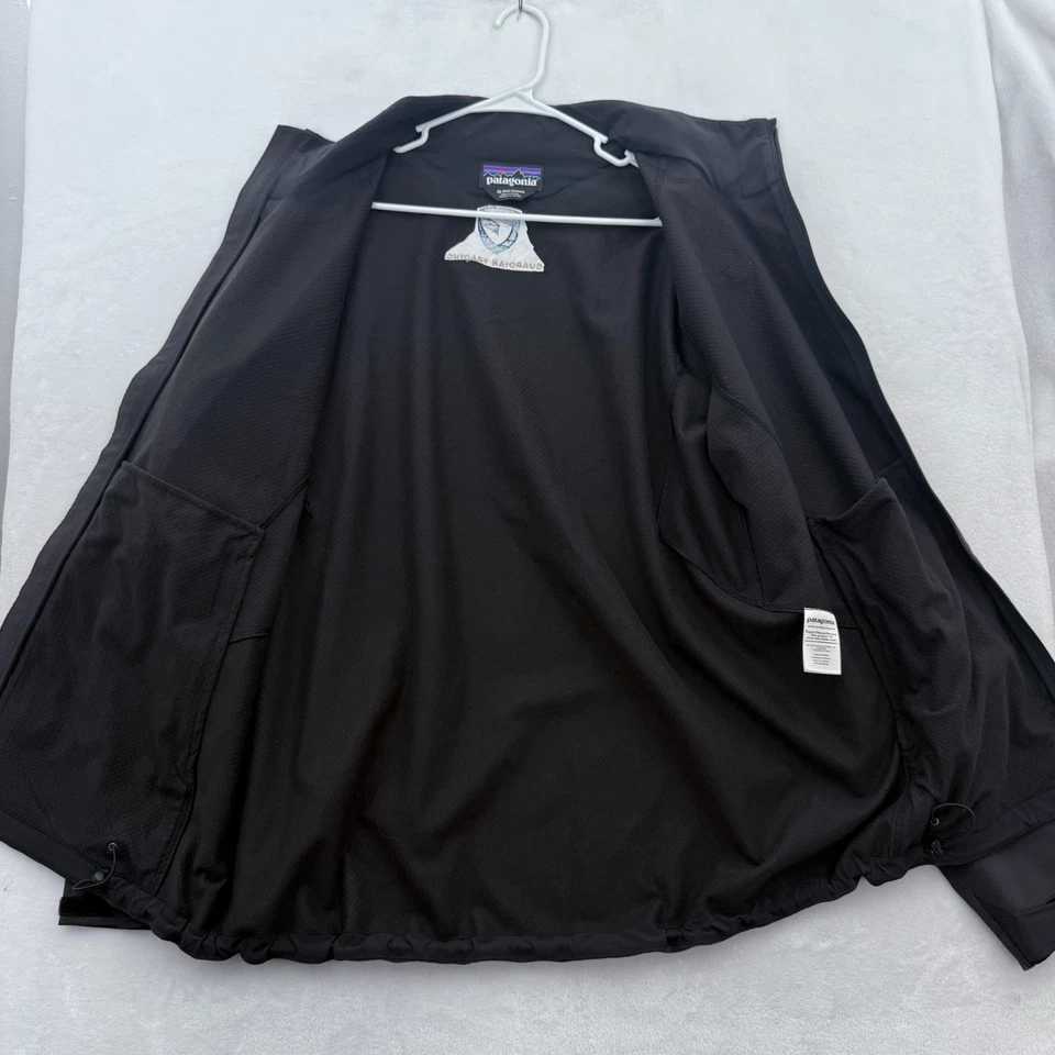 Chaqueta Patagonia Adze Para Hombre XL Negra Cremallera Completa Carcasa Suave Exterior Foto 2 de 4