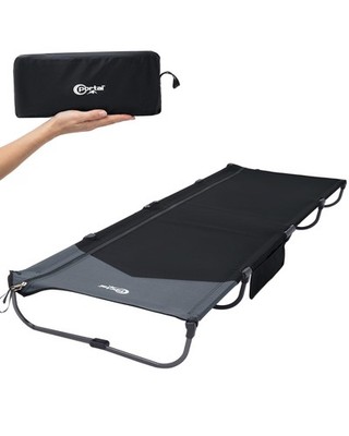 20-Second Setup Camping Cot, Ultra-Light 7.1 lbs Integrated Travel Foldable C...