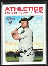 Sheldon Neuse 2020 Topps Heritage Refractor RC /571 #THC-539 Oakland Athletics