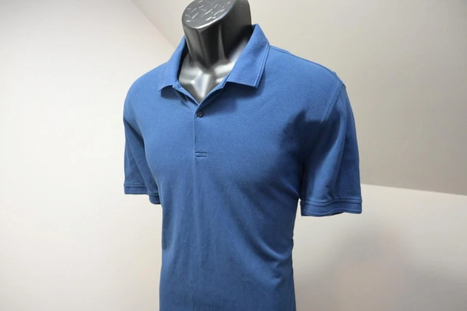 Polo de golf Massimo Dutti azul oscuro de diseñador manga corta para hombre talla XL Foto 3 de 4