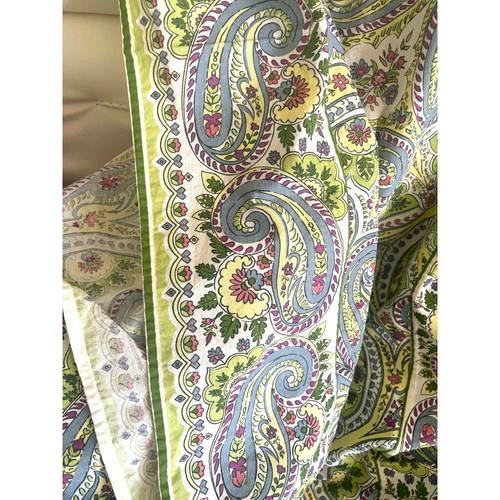 Vintage April Cornell X-Large 56"x97" Colorful Paisley Tablecloth 100% Cotton  - Picture 4 of 5
