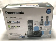 Panasonic KX-TG7733 6.0 Plus Set 3 Handset 2 Chargers Base Link2ccell New in Box