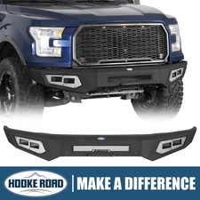 Hooke Road Steel Front Bumper w/ 4* LED Spot ...