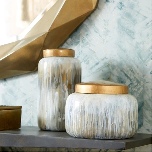 Cyan Design 10424 Spirit Drip Olive Glaze Container - Picture 7 of 9