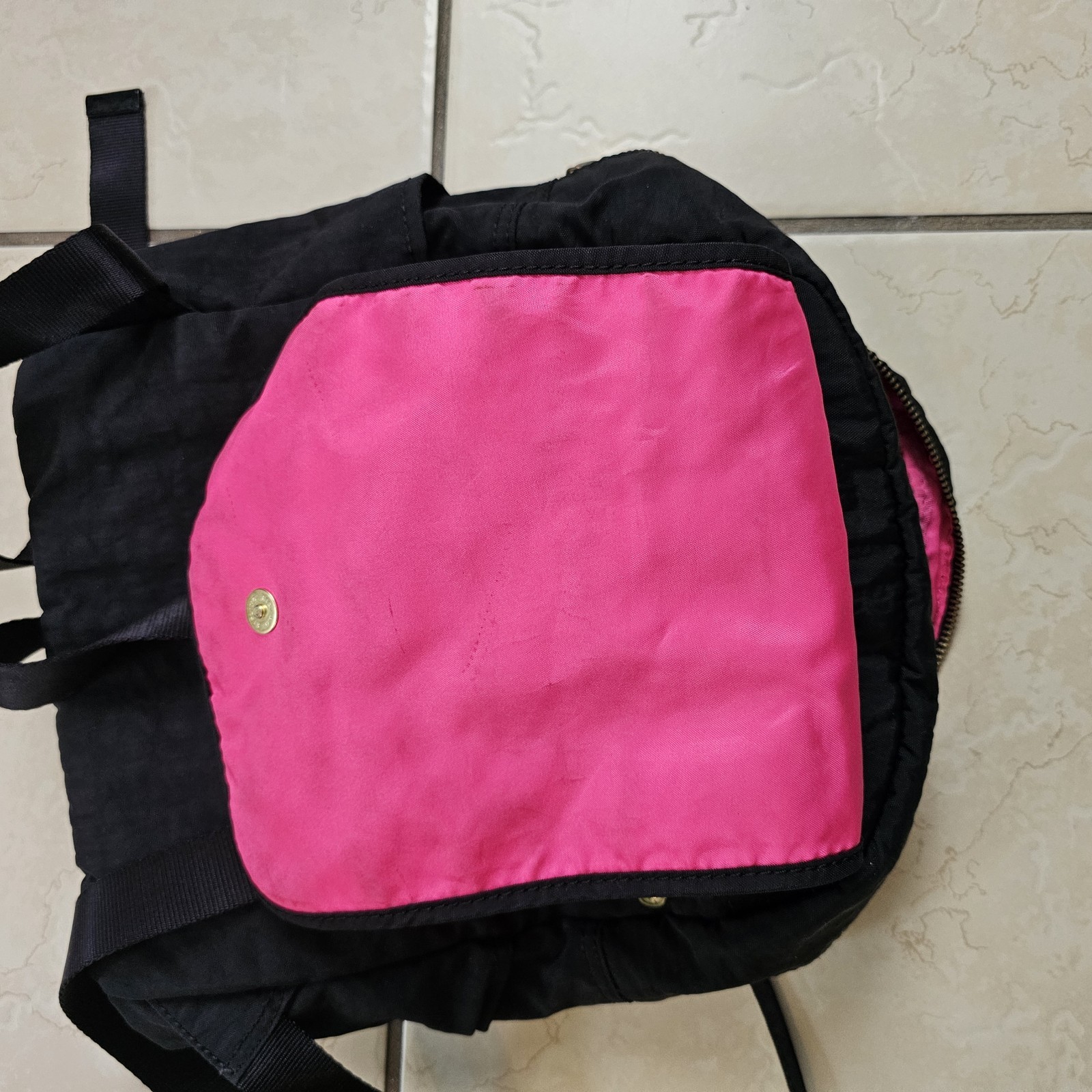 Kipling Mini Backpack Black Pockets - image 9